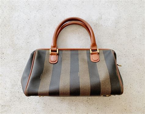 striped authentic fendi pequin vintage fendi bags|Vintage Fendi Handbags and Purses .